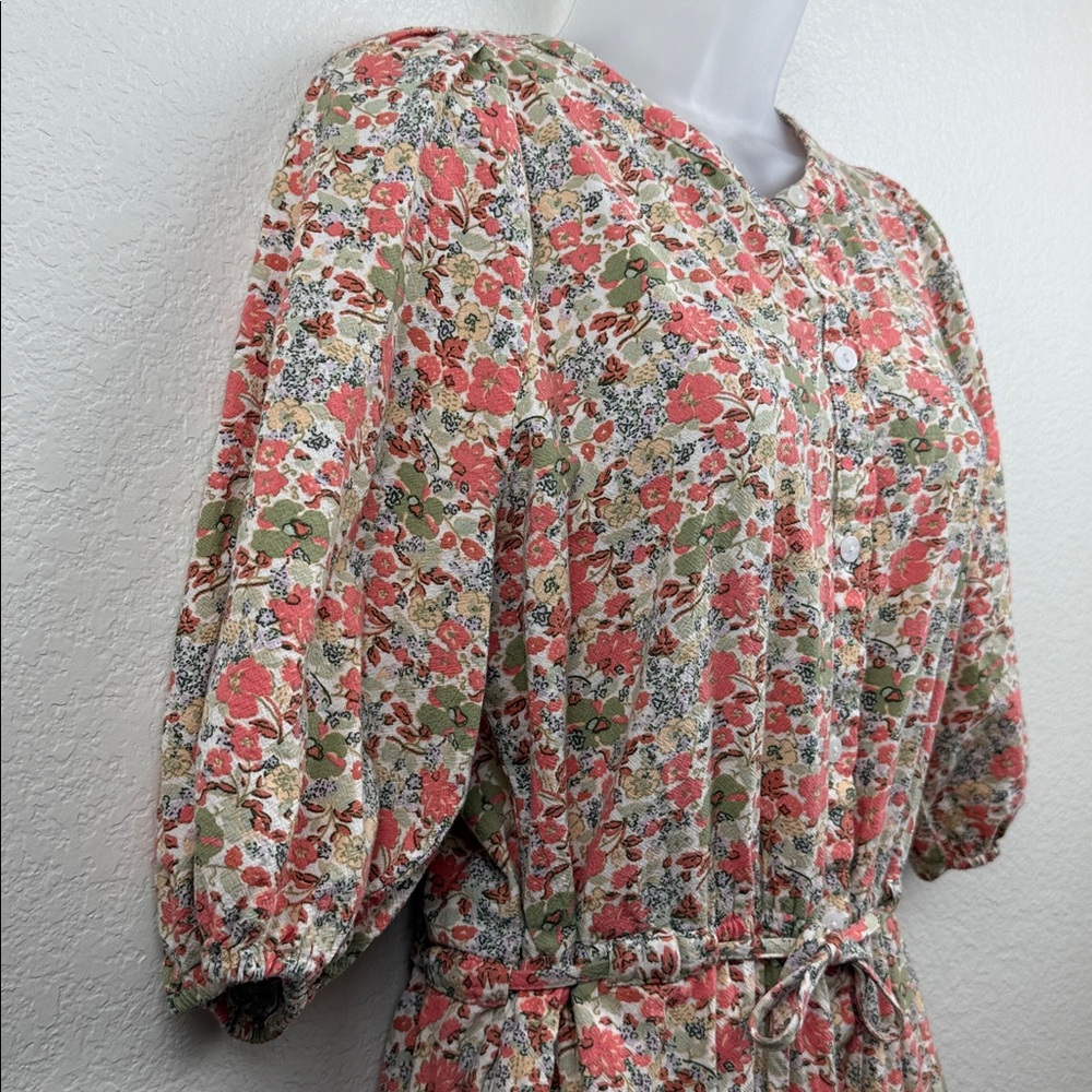 Universal Thread Floral Button-Front Jumpsuit Wit… - image 5